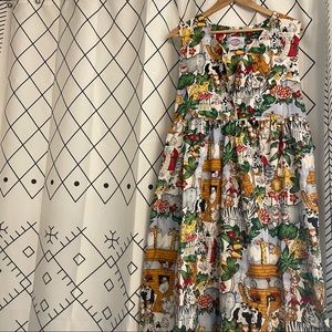 Vintage cottagecore school teacher dress